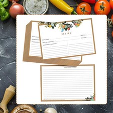 20 Rezeptkarten, Indexkarten, tragbar, , Zuta...