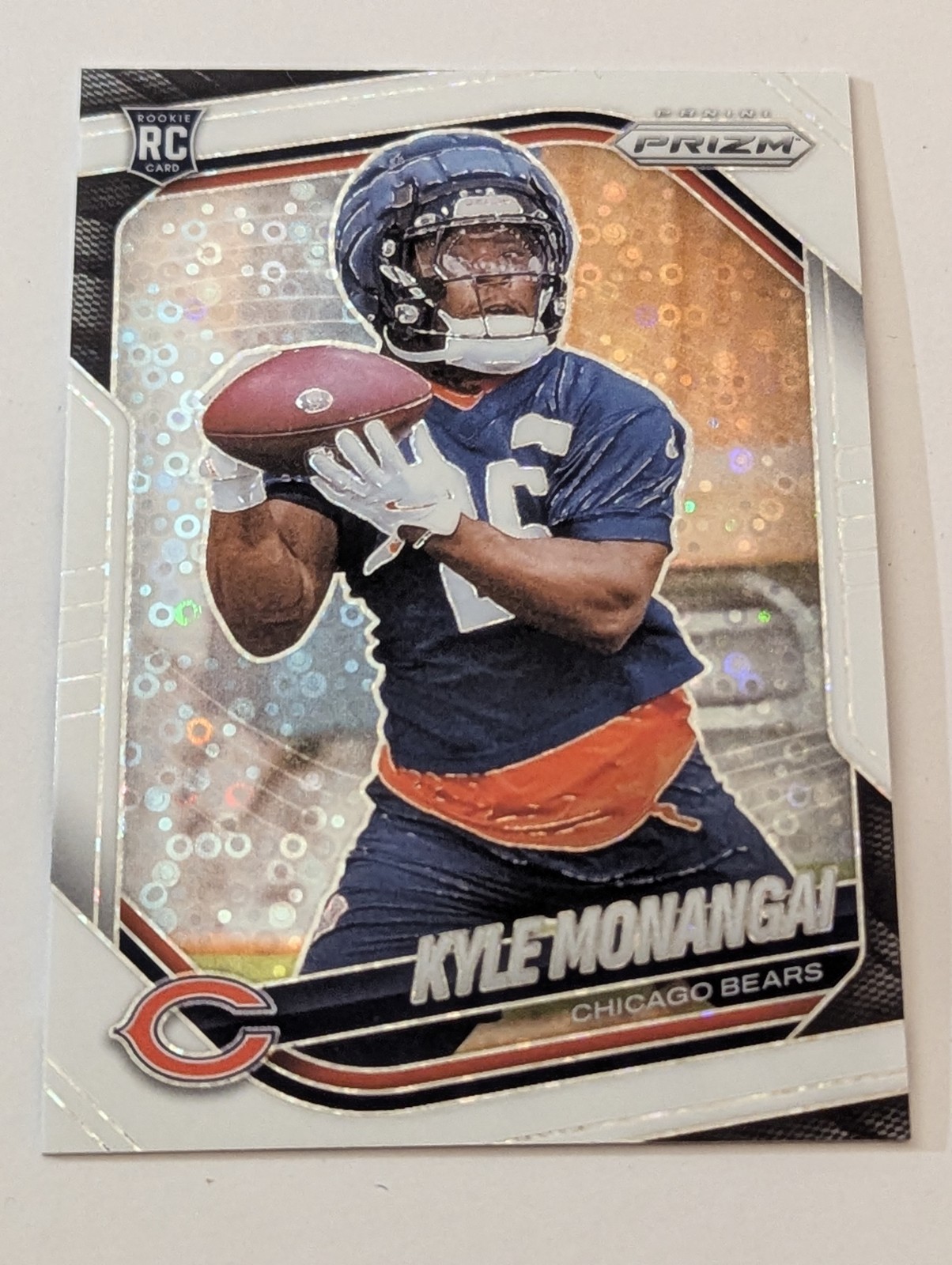 2025 Panini Prizm - Rookies Kyle Monangai #348 White Disco Prizm (RC)