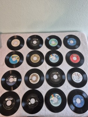 Lot of 16 Vintage Country Pop 45s   Waylon Jennings, Merle Haggard, George...