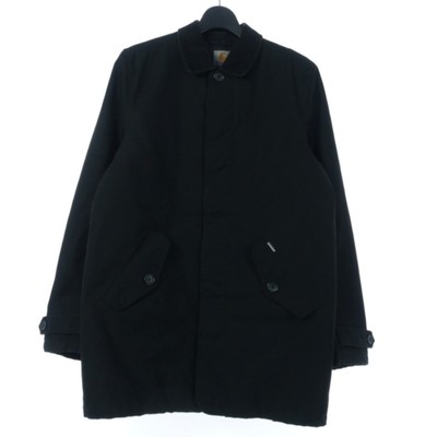 Carhartt HARRIS TRENCH COAT Padded Jacket Blouson L Black Used 