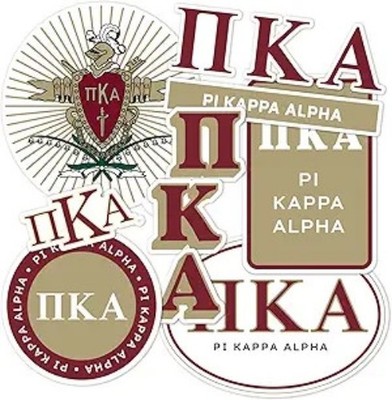 Pi Kappa Alpha Pike Standard Sticker Sheet Decal Laptop Water Bottle Car (Full -