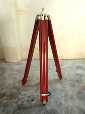 Wooden Tripod Nautical Vintage LARGE Theater Stage Industrial Tripod Stand