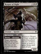 2019 Throne of Eldraine Reaper of Night // Harvest Fear Expansion/Common #102