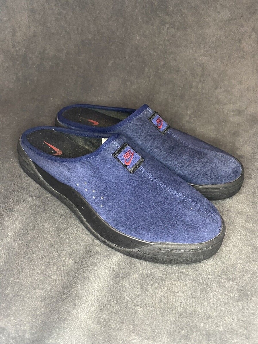 Vintage Rare SAMPLES Mens Nikes Slip On Shoes Blue/Black  display picture 3