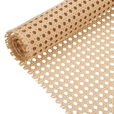 Plastic Rattan Cane Webbing Roll,18 Inch x 1 FT Hand Woven Faux Woven