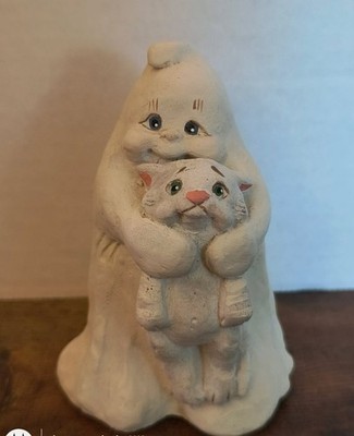 DREAMSICLES GHOST & SCAREDY CAT   CAST ART BY KRISTIN 1993