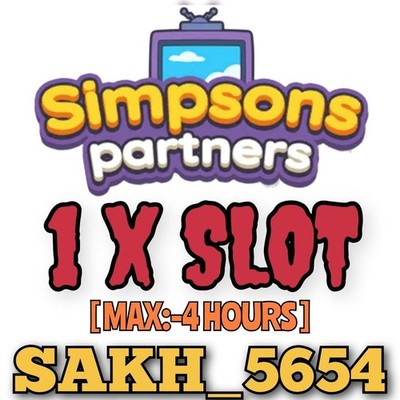 1 x Slot (4 Stunden) (Simpsons Partners Event) Mono_poly_Go Partner Event