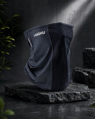 FANGHU Premium Outdoor Gesichtsmaske Mund Nasen Maske Mundbedeckung Schwarz