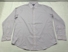 Peter Millar Shirt Mens XL Blue Pink Check Crown Crafted Performance Button Down