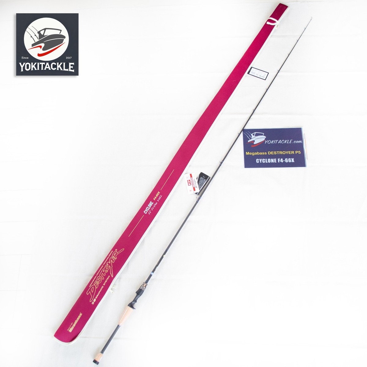 Megabass DESTROYER P5 CYCLONE F4-66X Baitcasting Rod | eBay