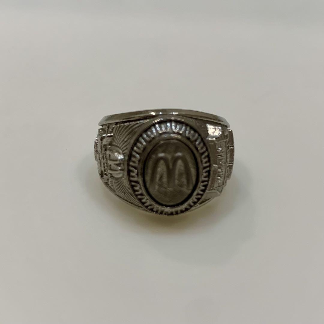 McDonald's Silver Company Employee Ring Vintage 1982 US Size 6 New