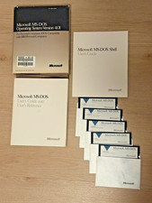 Microsoft MS-DOS 4.01 Operating System 5.25 Floppy Disks w Shell and User Guides