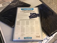 Cargo L6 Blue Felt Coin Tray Square Slab Compartments  3x2 trays. Plus extra.