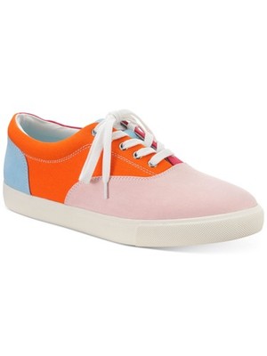 CLUBROOM Mens Pink Cushioned Lance Round Toe Platform Lace-Up Sneakers 8 M