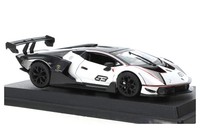 Bburago 28023 Lamborghini Essenza SCV12 #63 Squadra Corse Weiss Metallic 1:24