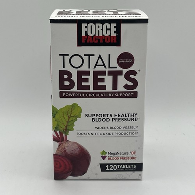 #ad Force Factor Total Beets Blood Pressure Support 120 Tablets EXP 08 28 New Sealed $14.99