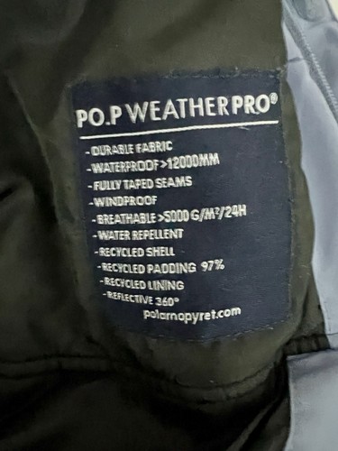 Polarn O Pyret Weather Pro Snowy Waterproof Padded Rain Coat Ski Jacket Blue 5-6 - Picture 5 of 10