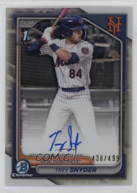 2024 Bowman Draft Chrome Prospect Refractor 438/499 Trey Snyder #CPA-TSN Auto