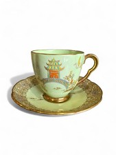 Carlton Ware DEMITASSE CUP AND SAUCER HERON AND TREE