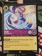 Elsa - Fierce Protector - 60/204 - Rare Lorcana Reign of Jafar NM
