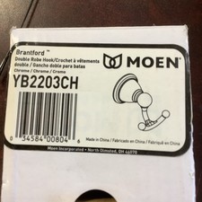 Moen YB2203CH Double Robe Metal Hook Chrome