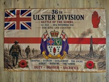 Loyalist Flags 5x3 ft King Billy 1690, 36th Ulster Division Battle Of The Somme