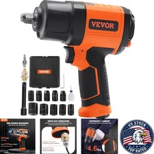 Powerful Pneumatic 12-inch Impact Wrench - 1400 Ft-lbs With Lubrication Feature