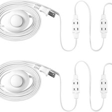 18 Foot Extension Cord 9 Outlet Power Strip Foot Switch On Off Safety Cover