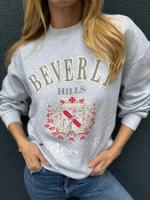 80s - 90s VINTAGE BEVERLY HILLS CALIFORNIA RODEO DRIVE SOUVENIR SWEATSHIRT SZ L