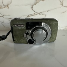 Olympus LT Zoom 105 Green Built-in-Flash 35mm Point Shoot Compact Film Camera