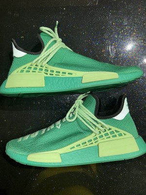 Pharrell x Adidas NMD Human Race  Core Green  - Men s Size 12 -Preowned - OG Box