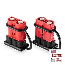  2-4 Gauge Battery Quick Connect Disconnect Electrical Plug Kit 175 Amps Wire 