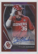 2021 Panini Prizm Draft Picks Red & Purple Hyper Tyler Hardman #PDP153 Auto 2k3