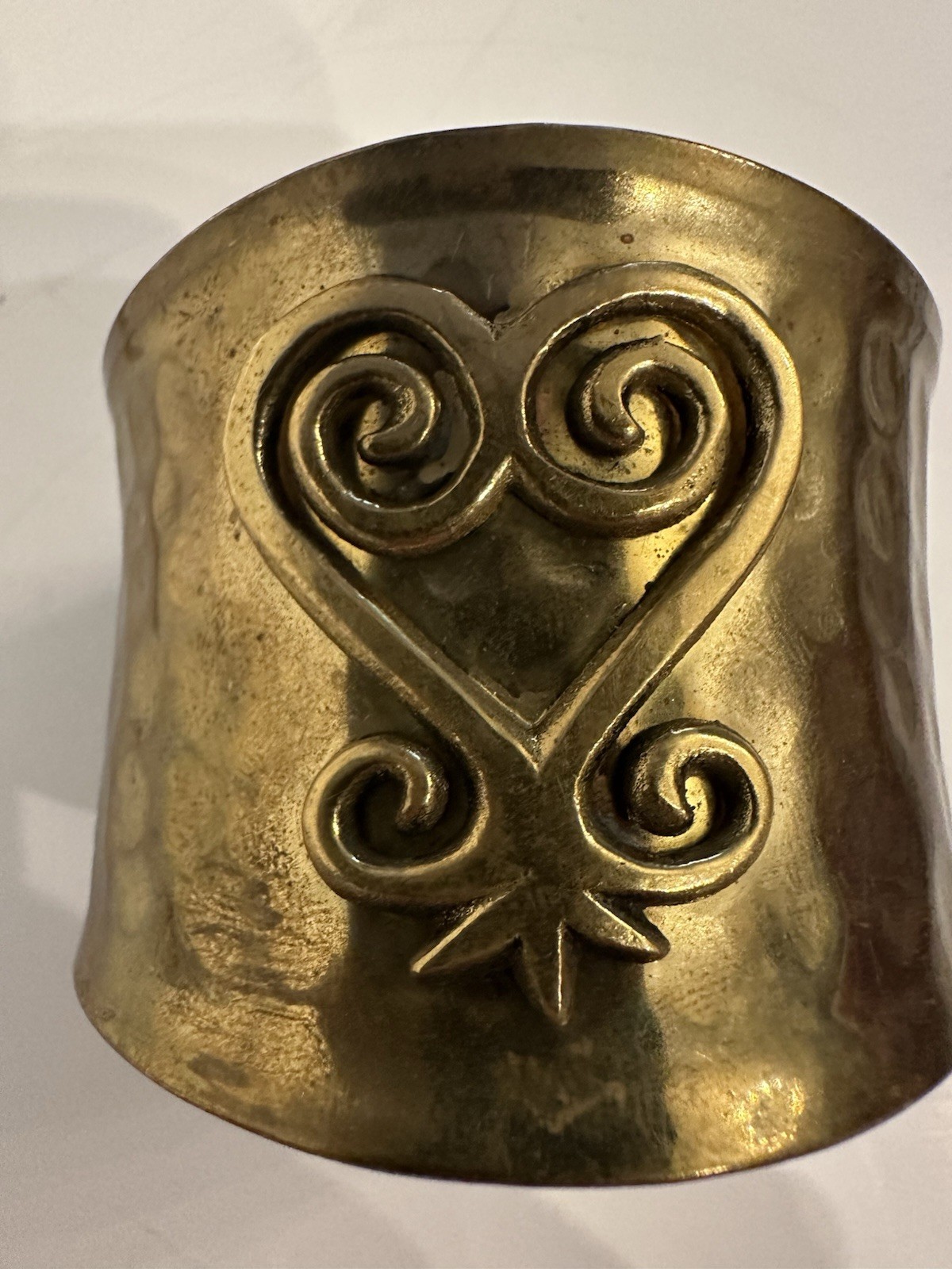 Handmade Cuff Bracelet Solid Brass - image 2