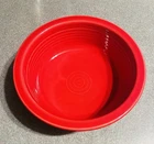 FIESTAWARE SCARLET RED BOWL FOR SERVING, DIP, CEREAL 8.5/2.5