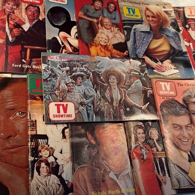 Cleveland Press TV Showtime Mags Lot Of 15 1971-1972