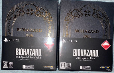 PS5 Resident Evil BIOHAZARD 30th Special Pack Vol.1 + 2 set New