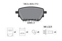 Textar Bremsbelagsatz Scheibenbremse Q+ 2298601 FüR Klasse W177 GLB Mercedes GLA
