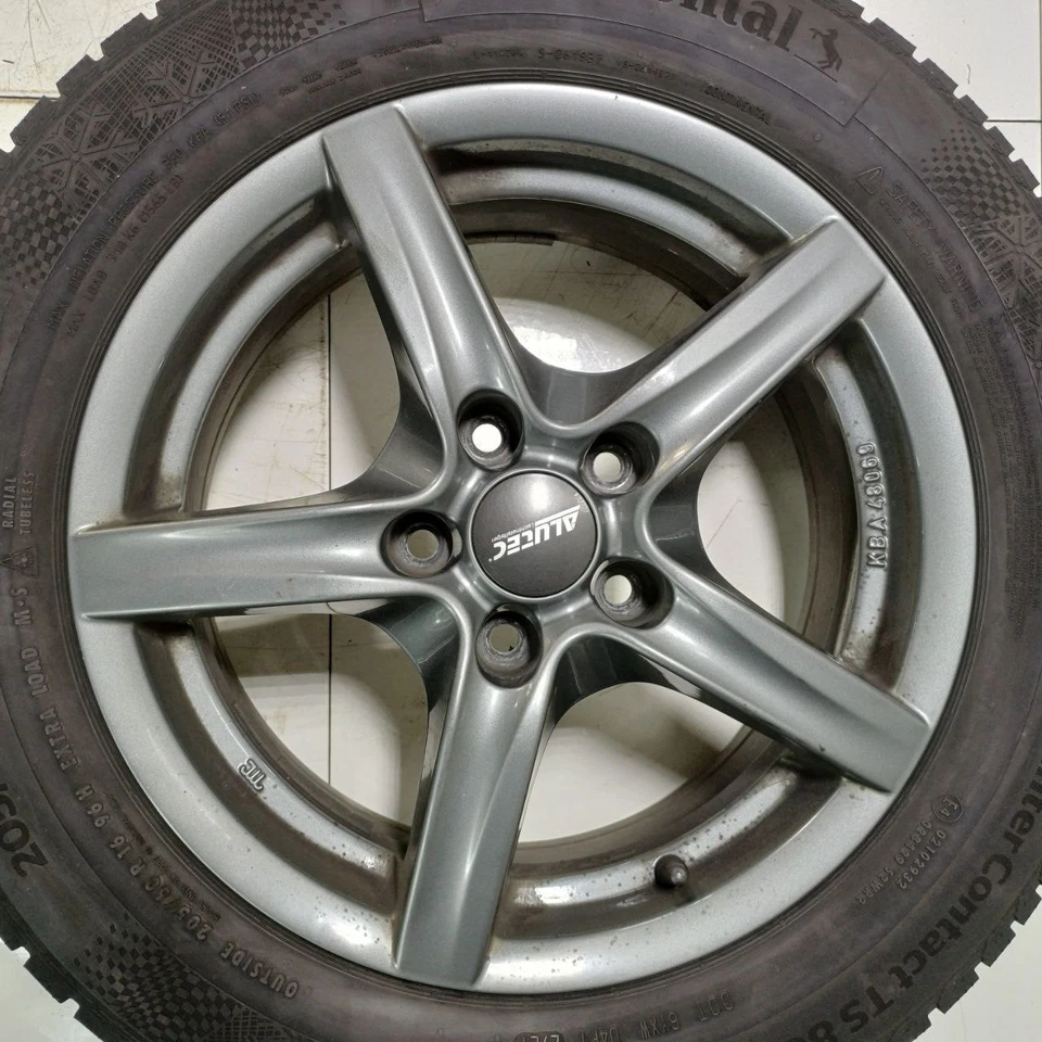 Winterräder 6,5Jx16 Zoll ET46 LK5x112 KBA48069 Continental 205/60R16 96H DOT2021 - Bild 4 von 4