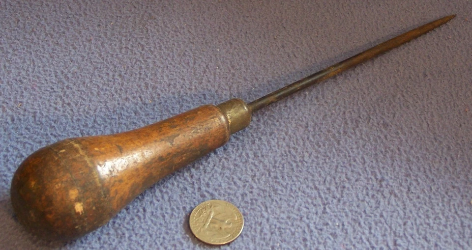 Punzón de costura grande cuero trabajadores lienzo tapicería sillines punzón herramienta de cuero Foto 3 de 4