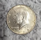 Liberty 1968 Kennedy Half Dollar 40% Silver Coin Circulated Ungraded Vintage