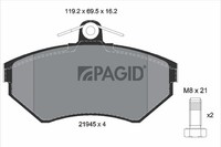 Bremsbelagsatz BremsklöTze FüR VW Golf III 1H1 1E7 6N2 6N1 Seat Inca 6K9