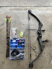 Browning Bridger II BR4A Compound Bow 50lb – Full Archery Kit w/ Arrows & Gear