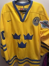 Sweden 2004 World Cup Of Hockey Henrik Zetterberg Nike Jersey Size XL