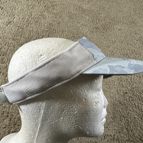 Huk Visor Hat Cap Mens Blue White Camo Strapback Performance Fishing Outdoors - Picture 4 of 9