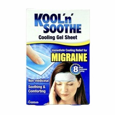 Kool 'n' Soothe Migraine Cooling Strips 4 4 Count (Pack of 3)