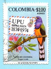 TIMBRE  COLOMBIE  UPU 1874-1974  SC  C611
