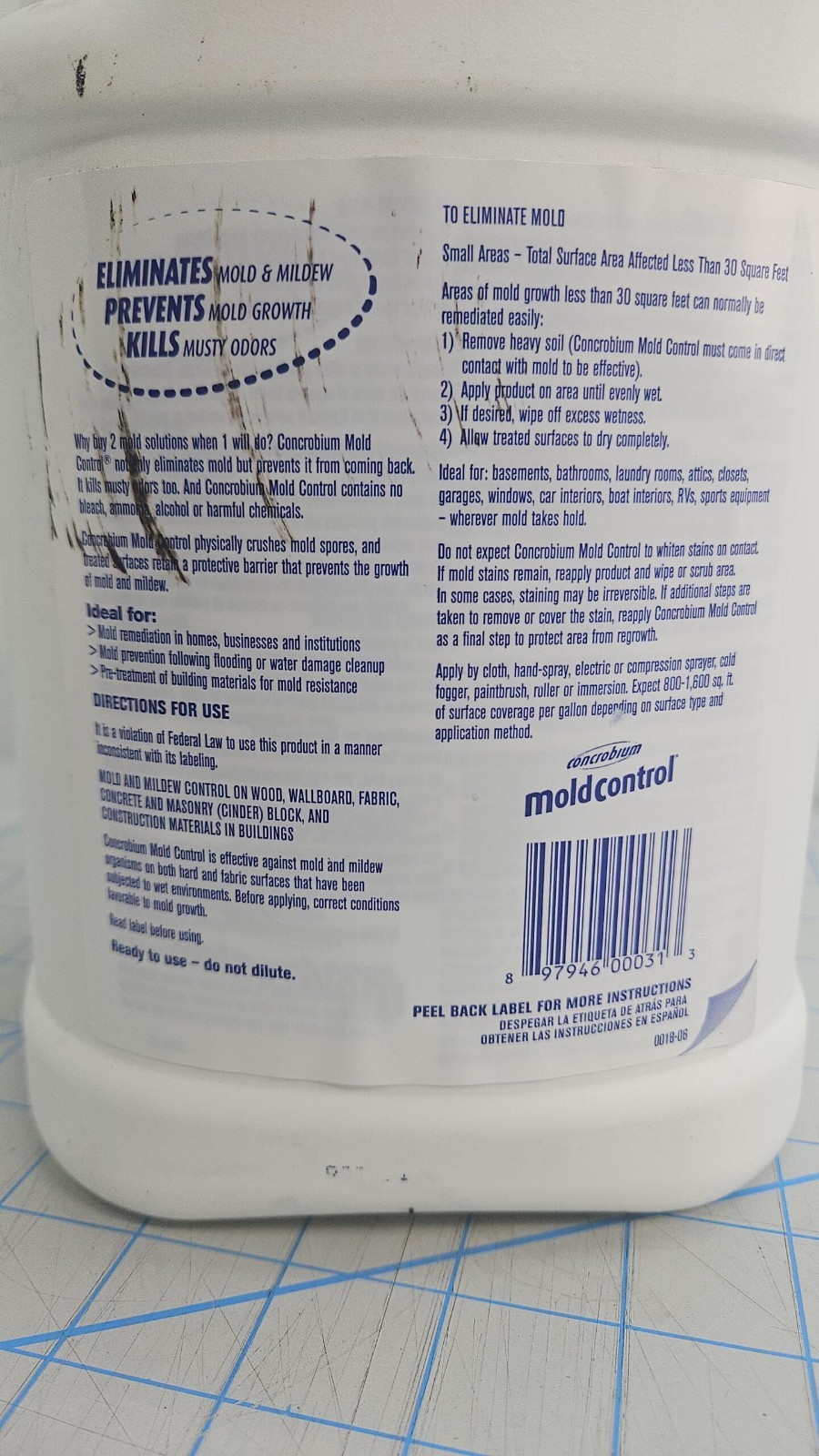 Concrobium Mold Control For All Surfaces Eliminates & Prevents Mold 1 gallon