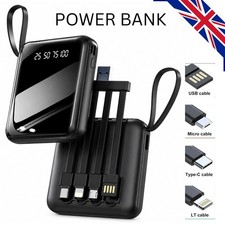 Power 20000mAh Bank 22.5W Portable Fast Charger External Battery For Phones UK