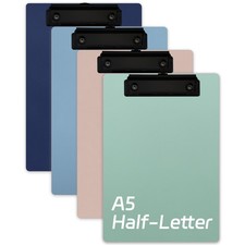 Small Clipboards 6 X 9 Mini Clipboards 4-Pack Half Letter Memo Size Clipboard